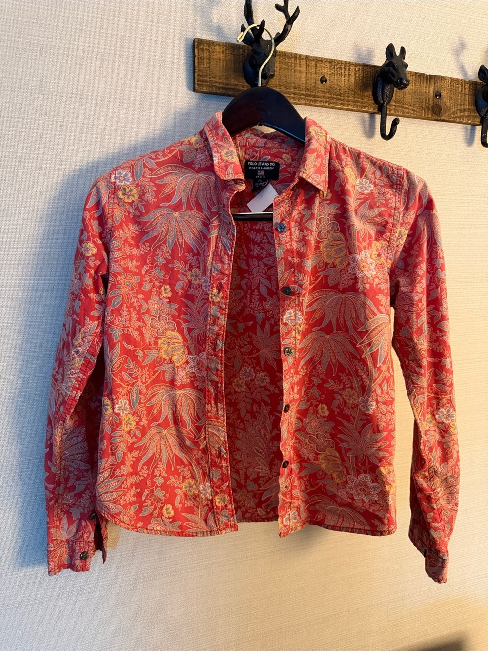 Polo by Ralph Lauren Coral Floral Button-Down Shirt